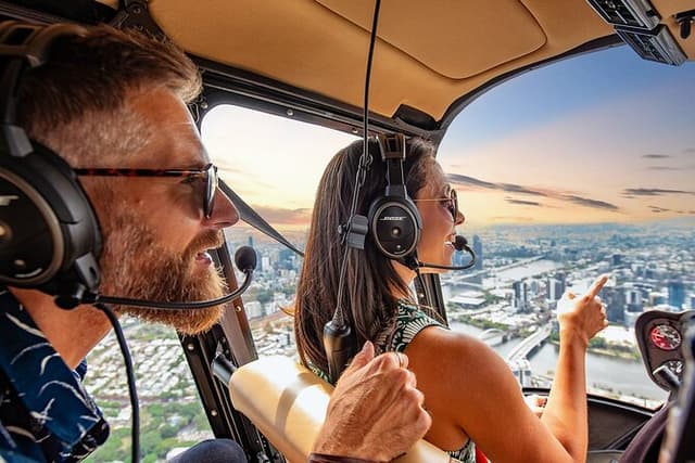Brisbane City - Private Helicopter Sunset Flight - 25min