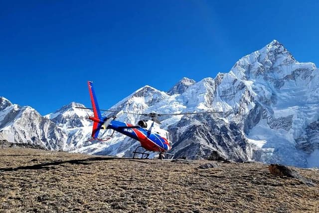 Everest Base Camp Helicopter Tour with landing from Kathmandu