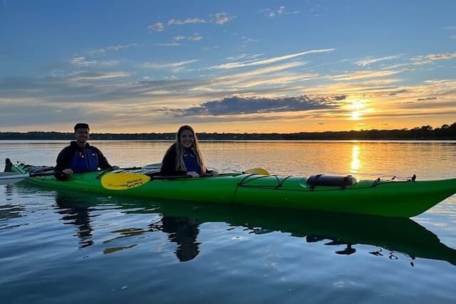 Sunset Sea Kayak Tour on Casco Bay