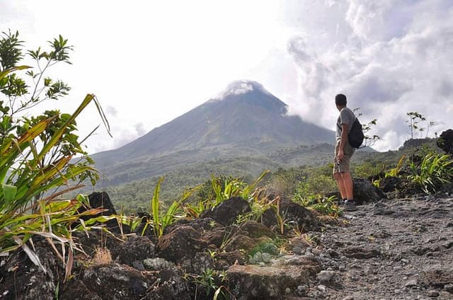 Arenal Hanging Bridges, Volcano Hike & Hotsprings Tour with Lunch
