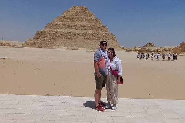 Giza Pyramids,Sphinx,Saqqara and Memphis with Lunch& Camels Ride