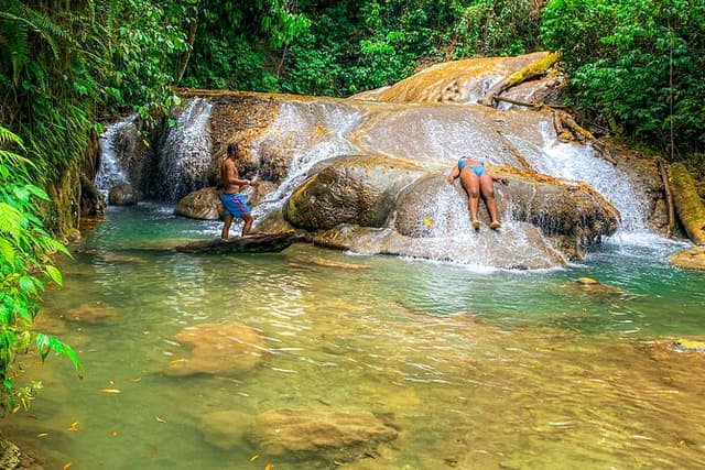 Explore 2 Hidden Water Falls and Caves with Limestone Massage