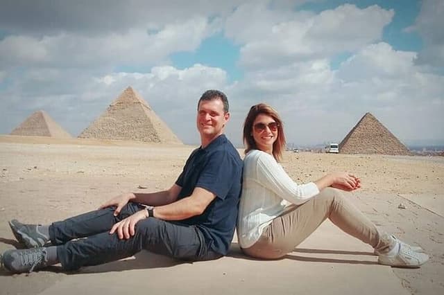 Giza Pyramids, the Grand Egyptian museum " GEM "