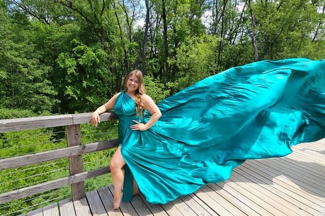 Flying Dress Photo Shoot in Madison WI