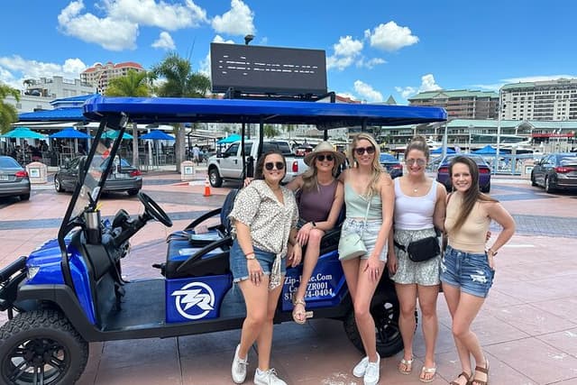 Local Guide Private Tampa City Tour by Golf Cart (Up to 5 riders)