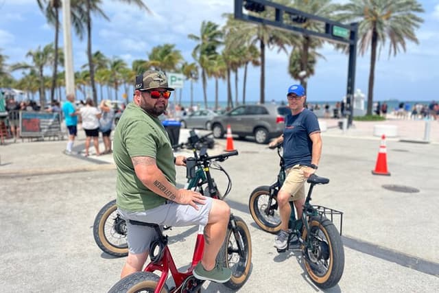 90 min Electric Bike Tour of Fort Lauderdale 9.30am (min 2)