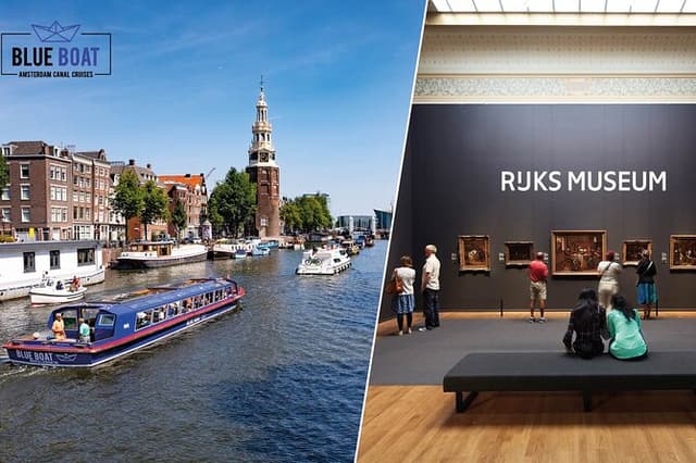 Rijksmuseum Amsterdam and Canal Cruise with optional Snackbox