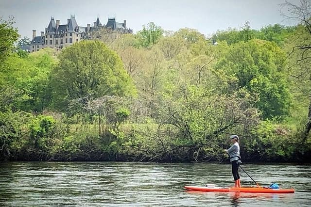 7 Mile Guided Paddleboard Tour On The French Broad River in Asheville
