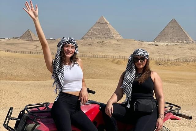 Giza Pyramids Sphinx Camel Ride ATV Bike Shopping Dinner cruise