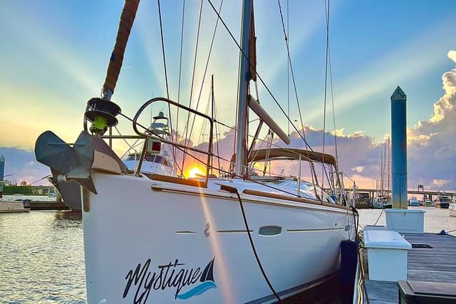 Private Sunset Sail BYOB Dolphin/History Tours on 43ft Mystique
