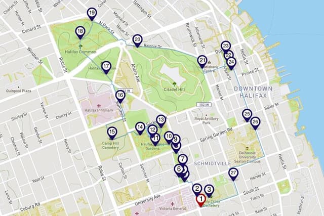 Halifax Churches, Gardens & Graveyards: a Smartphone Audio Walking Tour