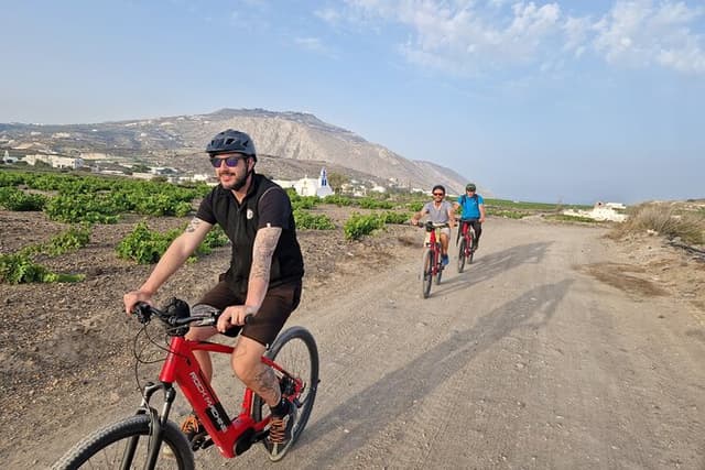 Santorini Small Group Guided E-bike Tour & Local Tomato Museum