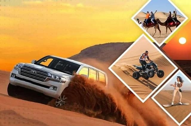 Doha : Half Day Desert Safari With SandBoarding and Camel Ride