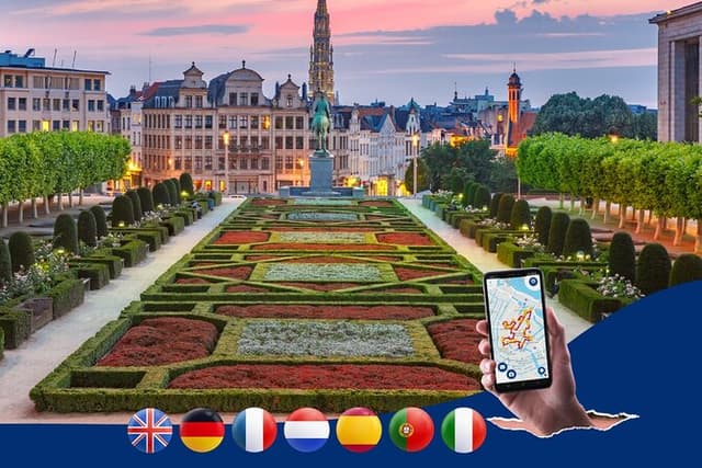 Brussels: City Walk with Audioguide in 7 Languages on your Phone
