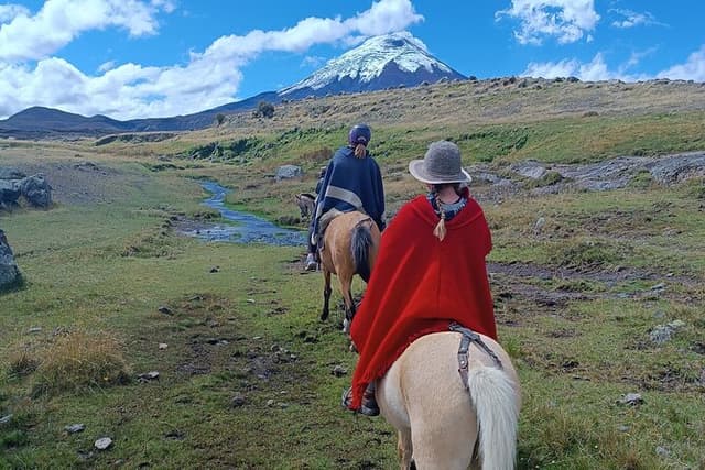 Cotopaxi volcano horseback ride and hike Private tour