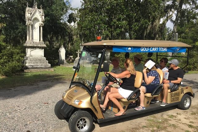 Golf Cart Tours, Bonaventure Cemetery Savannah Cruzers