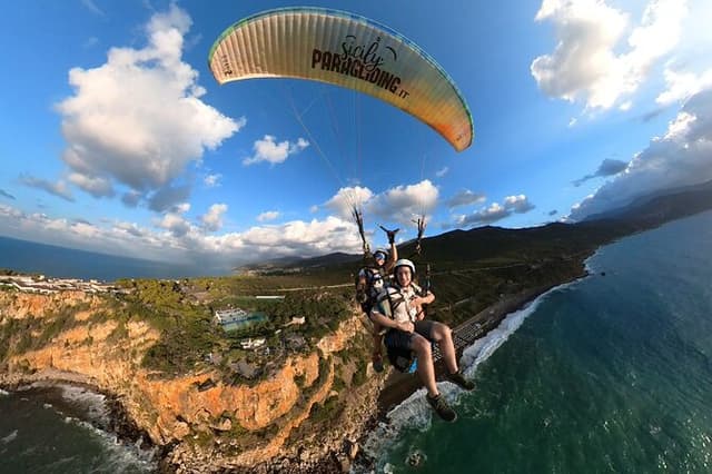 Tandem Paragliding Flight in Cefalù
