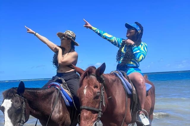 Private Horseback Riding, Swim & Blue Hole Secret Falls