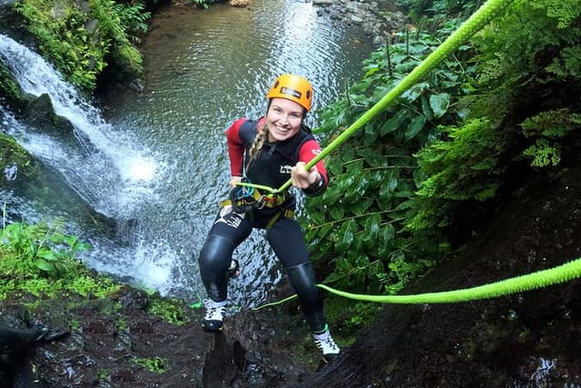 Canyoning Experience in Ribeira dos Caldeirões Sao Miguel -Azores