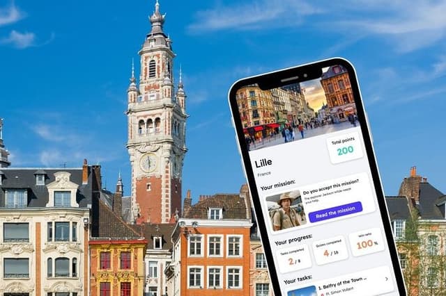 Lille Exploration Game and City Tour on your Phone