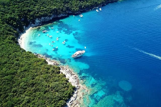 Blue Lagoon Day Cruise from Corfu with Sivota Village Stop