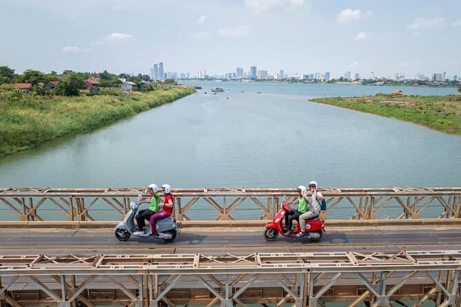 Authentic Silk Island Vespa Adventure in Phnom Penh