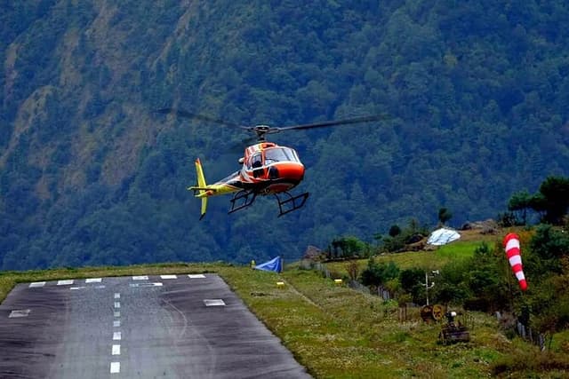 Helicopter Ride from Lukla Airport to Kathmandu