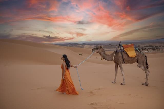 Camel Trekking & 1 Night in Merzouga Desert Camp