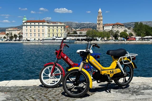 Back to the 80s Unique Vintage Tomos Moped Tour Split