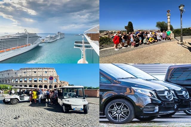 Rome: Exclusive 6 hour sightseeing tour in Golf cart for Cruisers