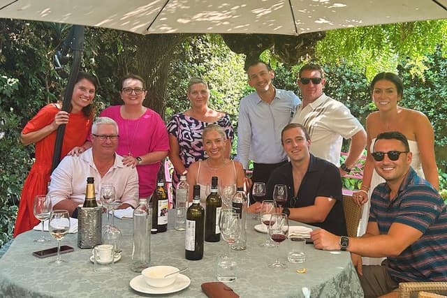 Prosecco wine and food feast in family osteria