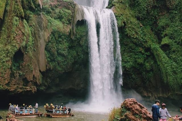 Explore Ouzoud waterfalls Marrakech Guided Hike & Boat Experience