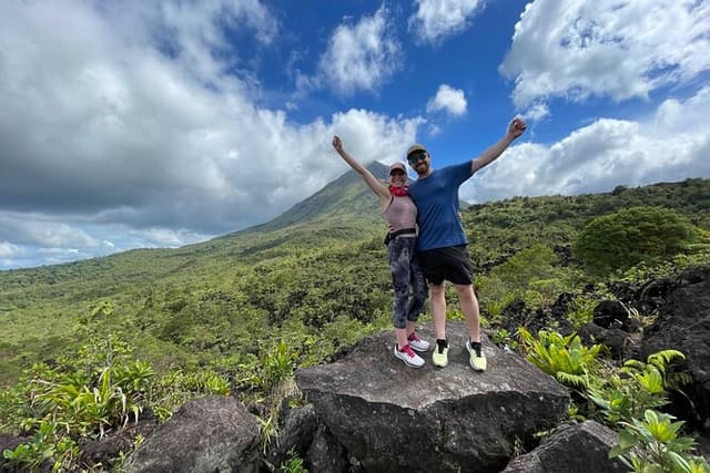 Hanging Bridges, Waterfall, Volcano Hike and Tabacon Hot Springs