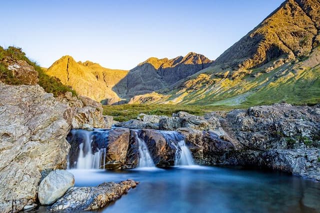 Isle of Skye Fairy Pools , Fairy Glen and Portree