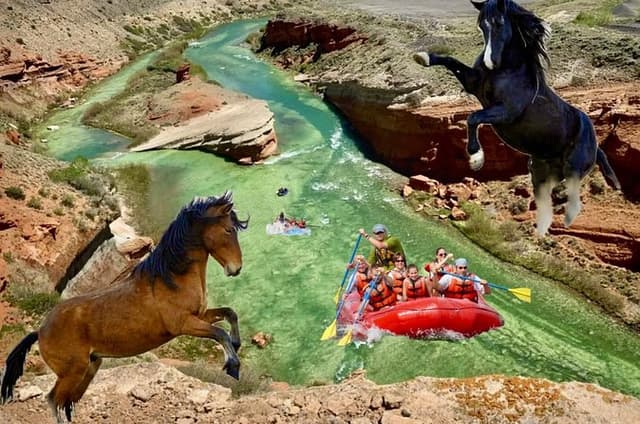 Red Canyon’s Best Of The Wild West Wild Mustang+Rafting Adventure