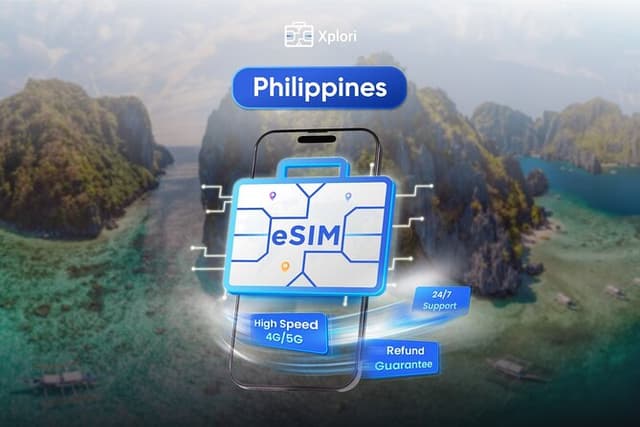 Philippines eSIM (3 to 30 days. Up to 60GB of data)