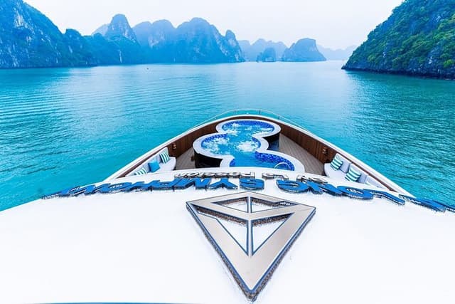 Luxury Symphony Cruise Halong Bay Day Trip with Jacuzzi and Lunch