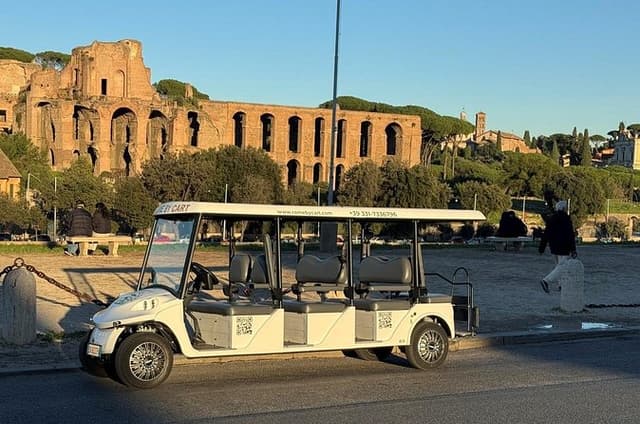 3H Churches and Food Experience on Golf Cart in Rome
