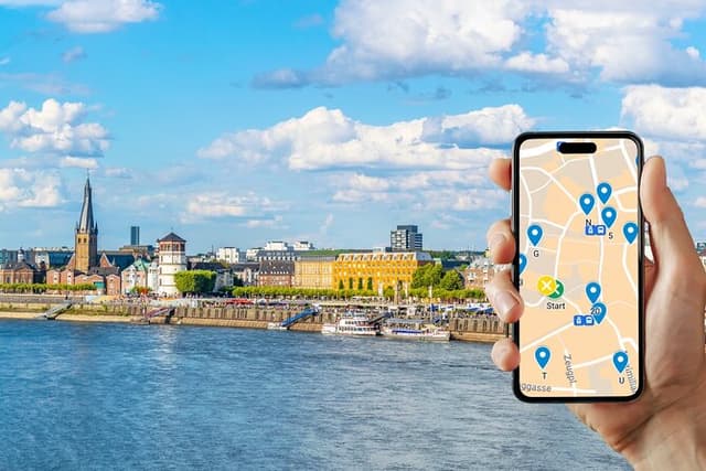 Self-guided scavenger hunt and city game in Düsseldorf