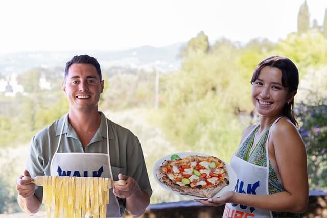 Florence Pizza or Pasta Class & Gelato Making at a Tuscan Farm