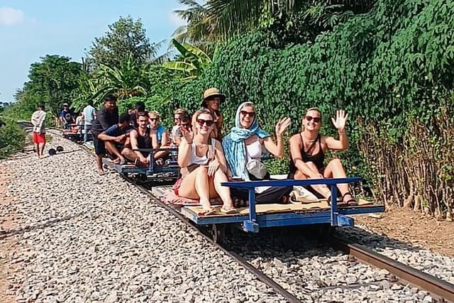 Afternoon tour to Original Bamboo train. Bat cave. Killing cave