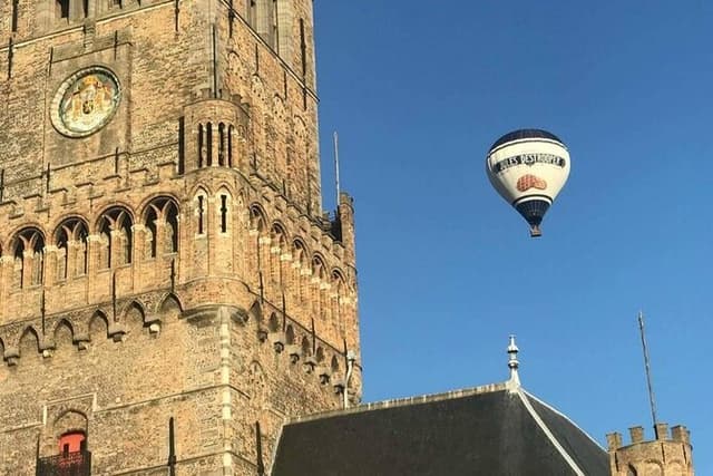 Hot Air Ballooning over Bruges city centre