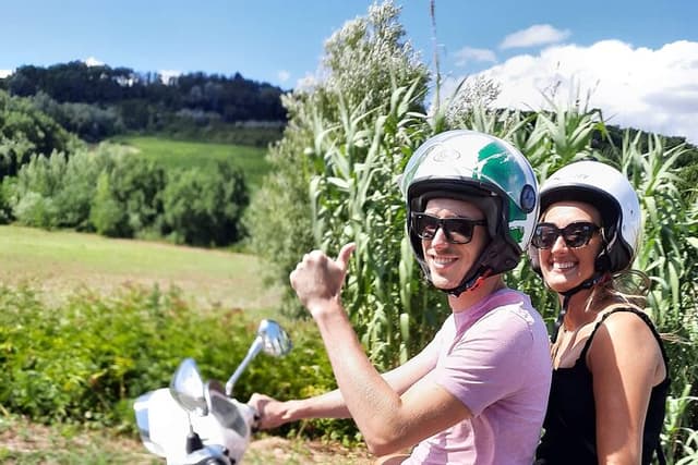 Florence Vespa Tour as a Passenger, max 6 people + Wine Window!