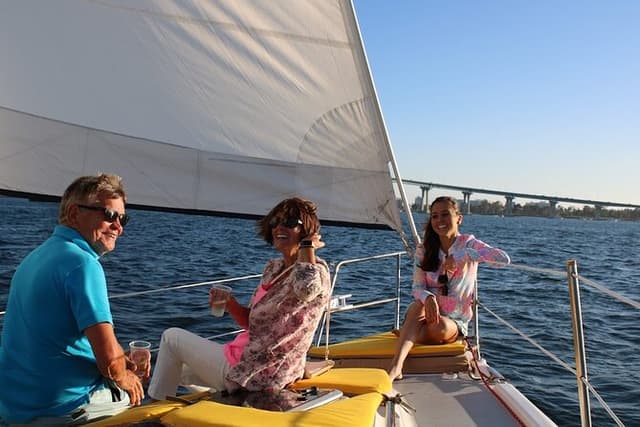 2.5 Hour Private Sunset Sailing Tour in San Diego up to 12 guests