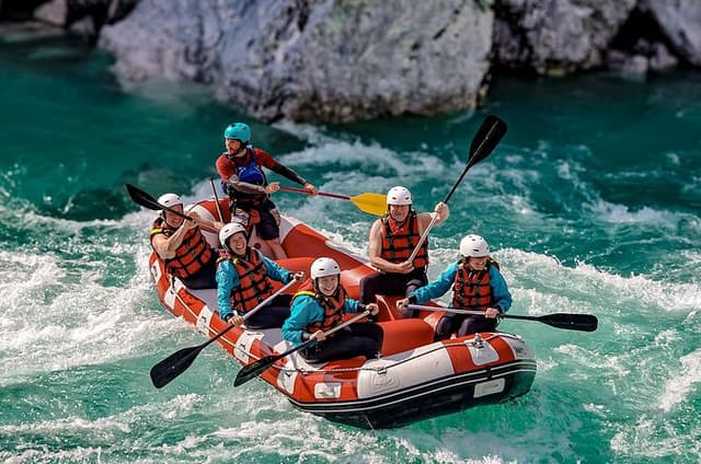 Whitewater Rafting on the Soča River in Bovec, Slovenia