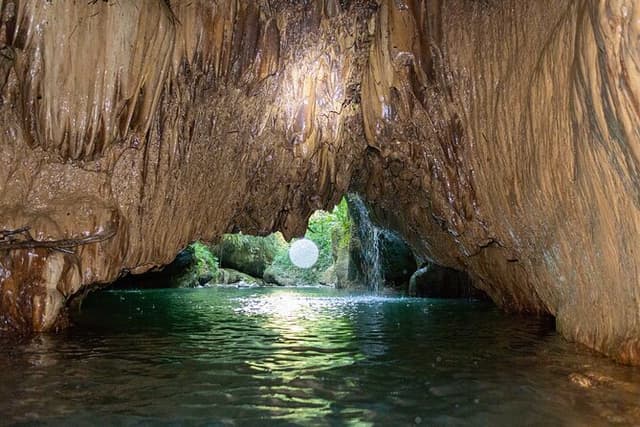 Cave, Waterfall and River Adventure in Charco Azul from San Juan