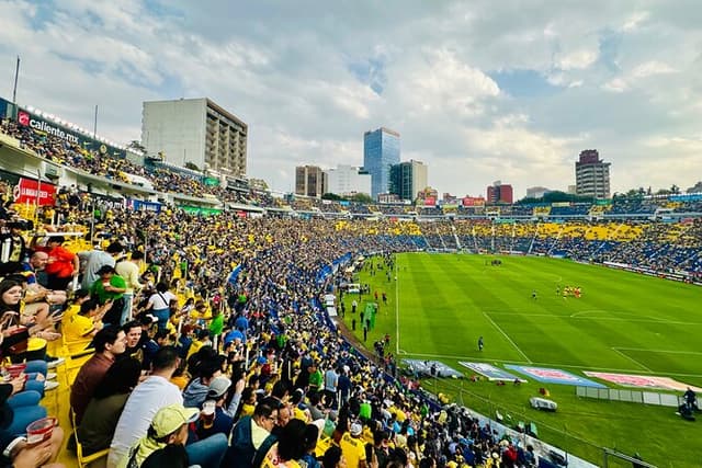 Football game Club America + Estadio Azteca + Estadio Azul