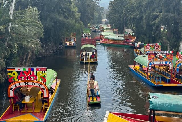 Boat tour in Mexico City with Live Guide with Food and Drinks