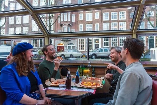 Amsterdam The Original Pizza Cruise with Unlimited Drinks