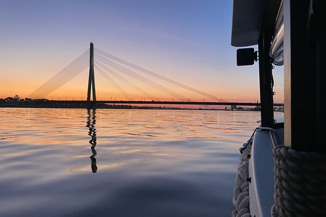 Riga Canal and Daugava River Sunset Boat Cruise
